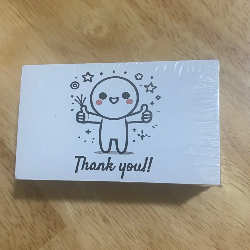 Pack of 3 (Total 300 Cards)--Thank You Cards (100ea/pk) Size 3.5